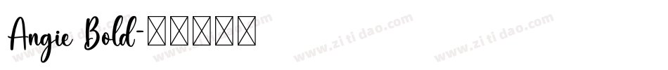 Angie Bold字体转换